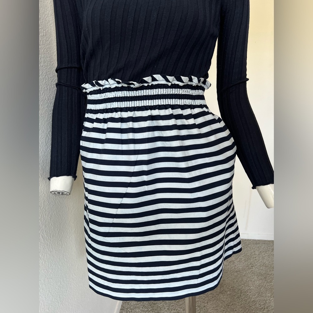 BUNDLE 2 J Crew SKIRTS Striped Nautical AND gray Wool Blend-00 - Picture 3 of 16